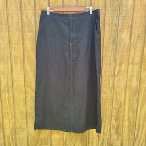 Old Navy Vintage Y2K Utility Maxi Black Skirt Womens Size L